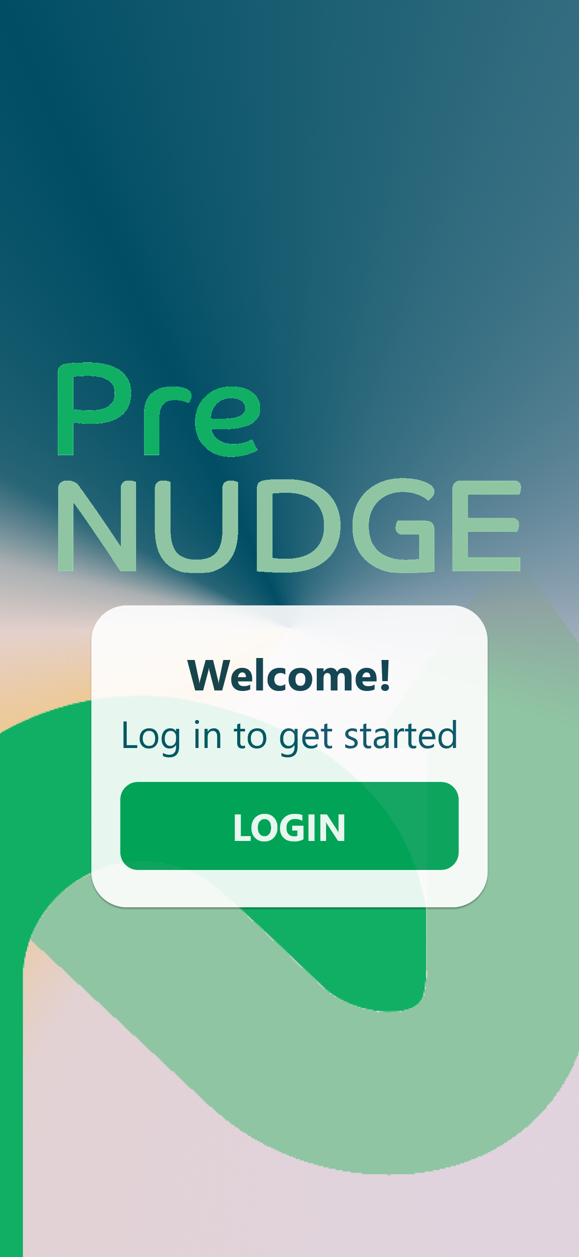 Anmeldeseite der PräNUDGE Bürger:innen App